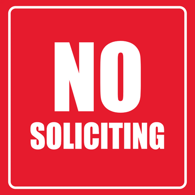 Custom Outdoor Yard Signs Multiple Sizes No Soliciting Allowed