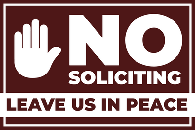 Custom Outdoor Yard Signs Multiple Sizes Leave Us Alone