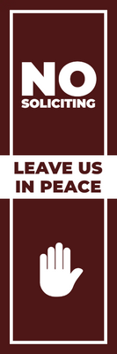 Custom Outdoor Yard Signs Multiple Sizes Leave Us Alone