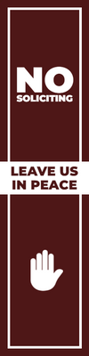 Custom Outdoor Yard Signs Multiple Sizes Leave Us Alone