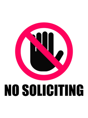 Custom Outdoor Yard Signs Multiple Sizes Cease Soliciting