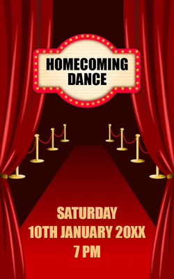 Custom Post Cards Multiple Sizes School Event