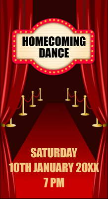 Custom Post Cards Multiple Sizes School Event
