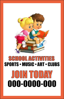 Custom Postcards Multiple Sizes School Activities