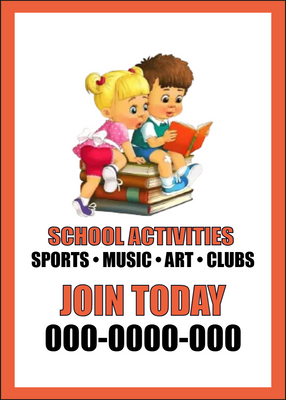 Custom Post Cards Multiple Sizes School Activities