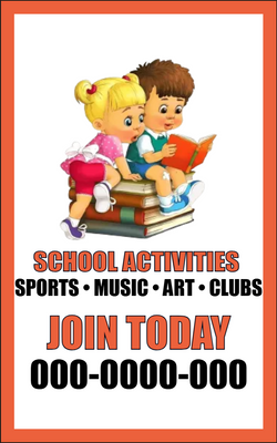Custom Post Cards Multiple Sizes School Activities