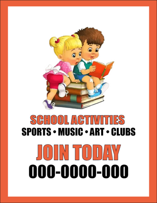 Custom Postcards Multiple Sizes School Activities