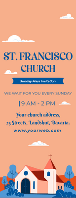 Custom Post Cards Multiple Sizes Sunday Service