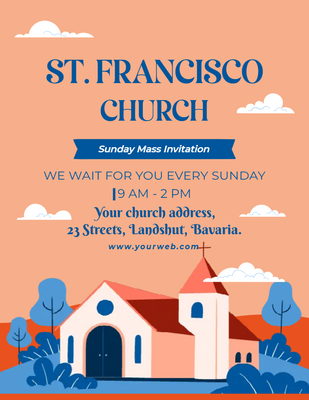 Custom Post Cards Multiple Sizes Sunday Service