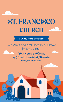 Custom Post Cards Multiple Sizes Sunday Service