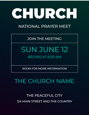 Custom Postcards Multiple Sizes Church Events