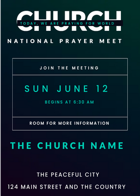 Custom Post Cards Multiple Sizes Church Events