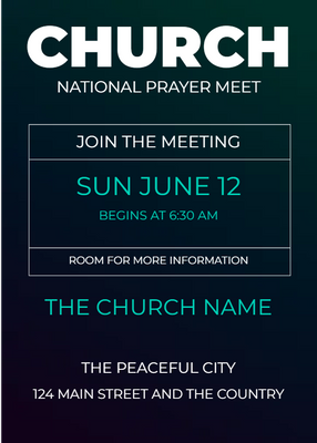 Custom Postcards Multiple Sizes Church Events