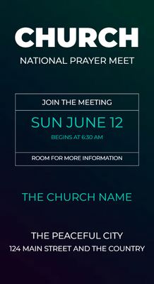 Custom Postcards Multiple Sizes Church Events