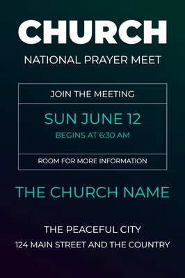 Custom Postcards Multiple Sizes Church Events