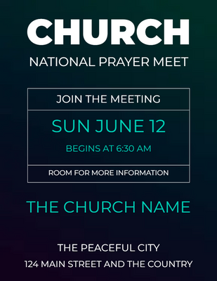 Custom Postcards Multiple Sizes Church Events