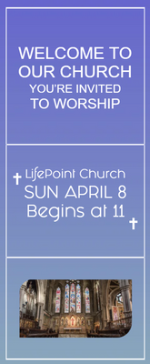 Custom Postcards Multiple Sizes Worship Invitation