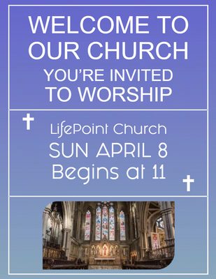 Custom Postcards Multiple Sizes Worship Invitation
