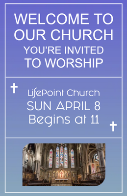 Custom Postcards Multiple Sizes Worship Invitation