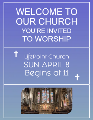 Custom Postcards Multiple Sizes Worship Invitation