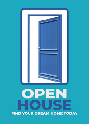 Custom Post Cards Multiple Sizes Open House