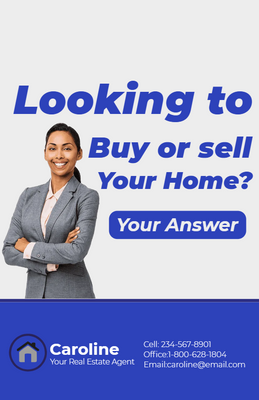 Custom Postcards Multiple Sizes Realtor Introduction