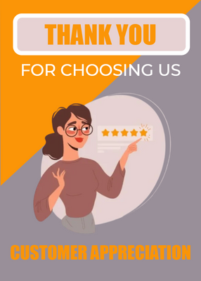 Custom Post Cards Multiple Sizes Customer Appreciation