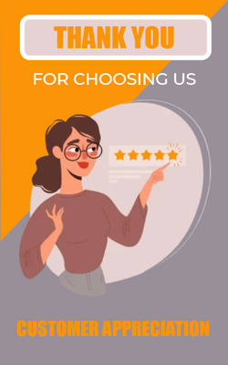 Custom Post Cards Multiple Sizes Customer Appreciation