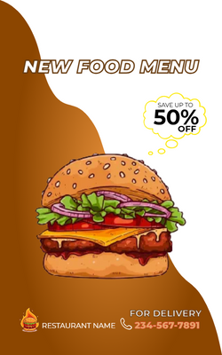 Custom Post Cards Multiple Sizes New Menu