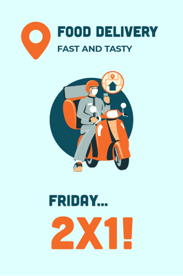 Custom Post Cards Multiple Sizes Food Delivery