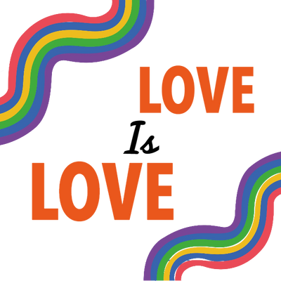 Custom Outdoor Yard Signs Multiple Sizes Love is Love Curved