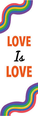 Custom Outdoor Yard Signs Multiple Sizes Love is Love Curved