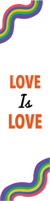 Custom Outdoor Yard Signs Multiple Sizes Love is Love Curved