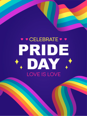 Custom Outdoor Yard Signs Multiple Sizes Celebrate Pride Day