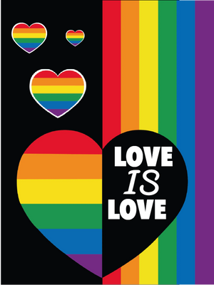 Custom Outdoor Yard Signs Multiple Sizes Pride Heart