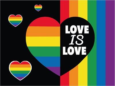 Custom Outdoor Yard Signs Multiple Sizes Pride Heart