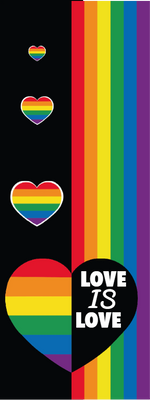 Custom Outdoor Yard Signs Multiple Sizes Pride Heart