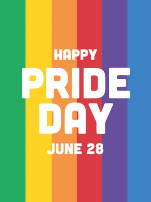 Custom Outdoor Yard Signs Multiple Sizes Happy Pride Day