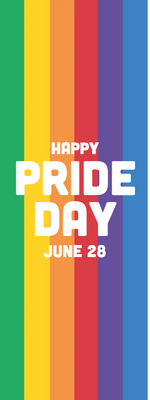 Custom Outdoor Yard Signs Multiple Sizes Happy Pride Day