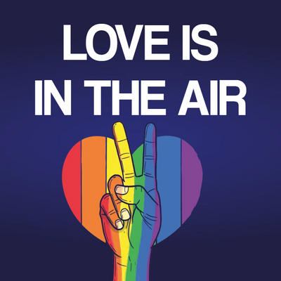 Custom Outdoor Yard Signs Multiple Sizes Love is in the Air