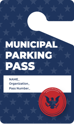 Custom Parking Passes Multiple Sizes Parking Access