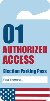 Custom Parking  Passes Multiple Sizes  Authorized Acces