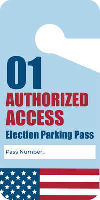 Custom Parking  Passes Multiple Sizes  Authorized Acces