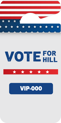 Custom Parking  Passes Multiple Sizes Vote For Hill