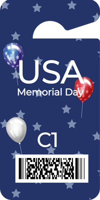 Custom Parking  Passes Multiple Sizes Memorial Tag