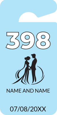 Custom Parking  Passes Multiple Sizes Couple