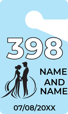 Custom Parking  Passes Multiple Sizes Couple