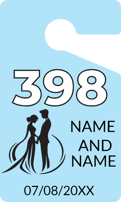 Custom Parking  Passes Multiple Sizes Couple
