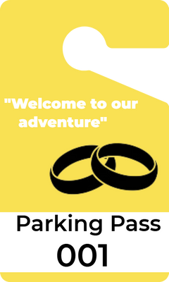 Custom Parking  Passes Multiple Sizes Adventure