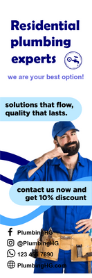 Custom Outdoor Yard Signs Multiple Sizes Experts in Residential Plumbing